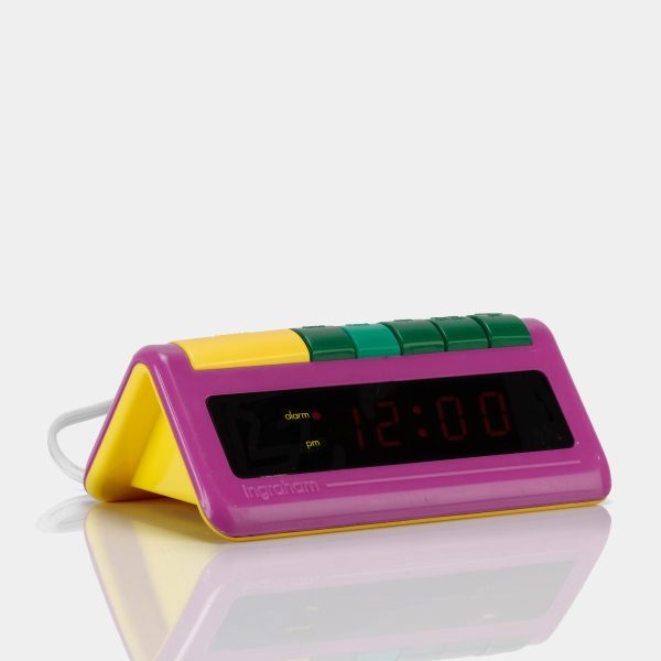 Ingraham Post-Modern Triangular Digital Alarm Clock For Cheap - Image 2