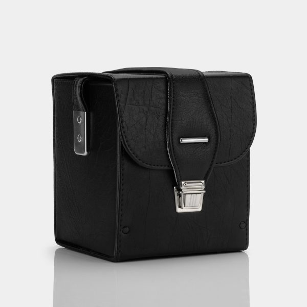 Black Camera Case with Green Interior Online Sale