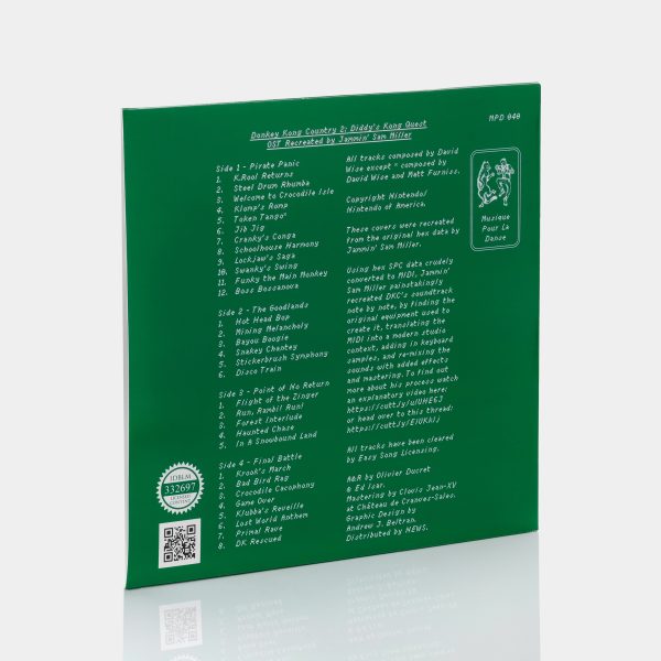 Jammin  Sam Miller – Donkey Kong Country 2: Diddy s Kong Quest (OST Recreated) 2xLP Green Vinyl Record Hot on Sale - Image 3