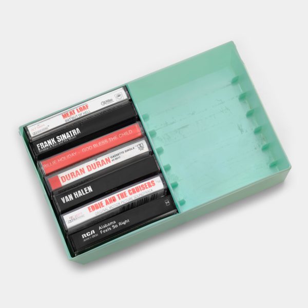 Mint Green Cassette Tape Storage Case Supply - Image 2