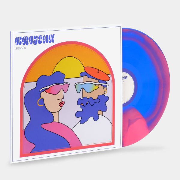 Brijean - Angelo EP Pink & Blue Marbled Vinyl Record For Sale