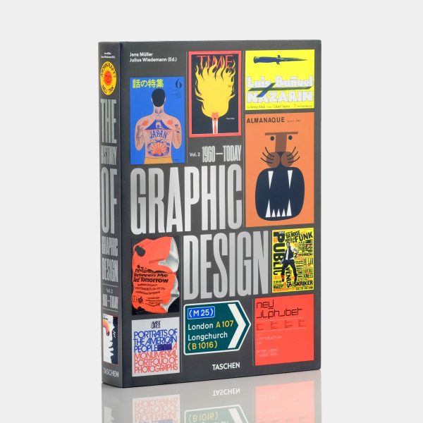 The History of Graphic Design: Vol. 2. (1960-Today) by Jens Müller XL Taschen Book Hot on Sale
