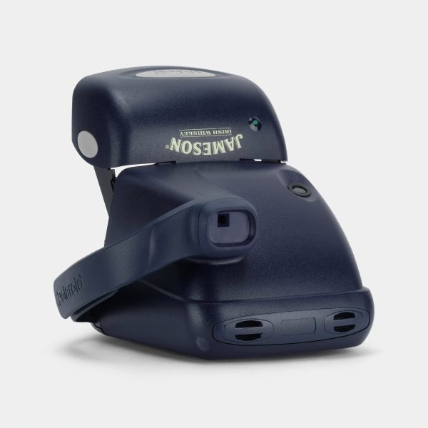 Polaroid 600 Express Blue with Grey  Jameson Irish Whiskey  Instant Film Camera For Sale - Image 3