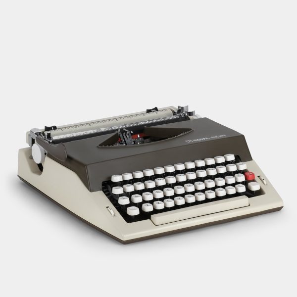 Royal Safari Brown Manual Typewriter and Case Cheap