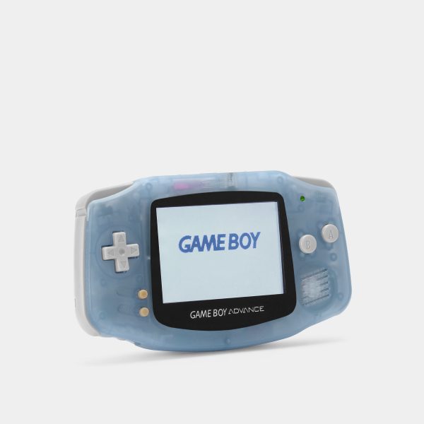 Nintendo Game Boy Advance Transparent Light Blue Glow In The Dark Game Console With Backlit Screen Discount