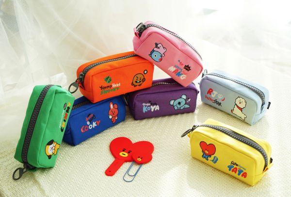 BT21 - CHARACTER BIG ZIPPER POUCH For Discount - Image 2